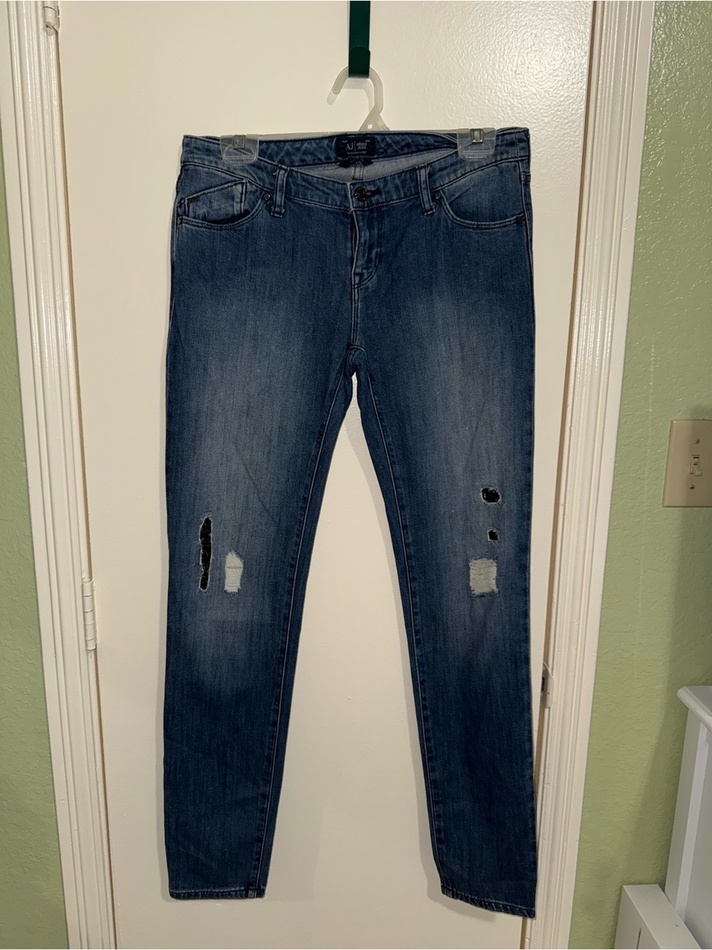 Armani Jeans men’s Jeans with Distressed Rips